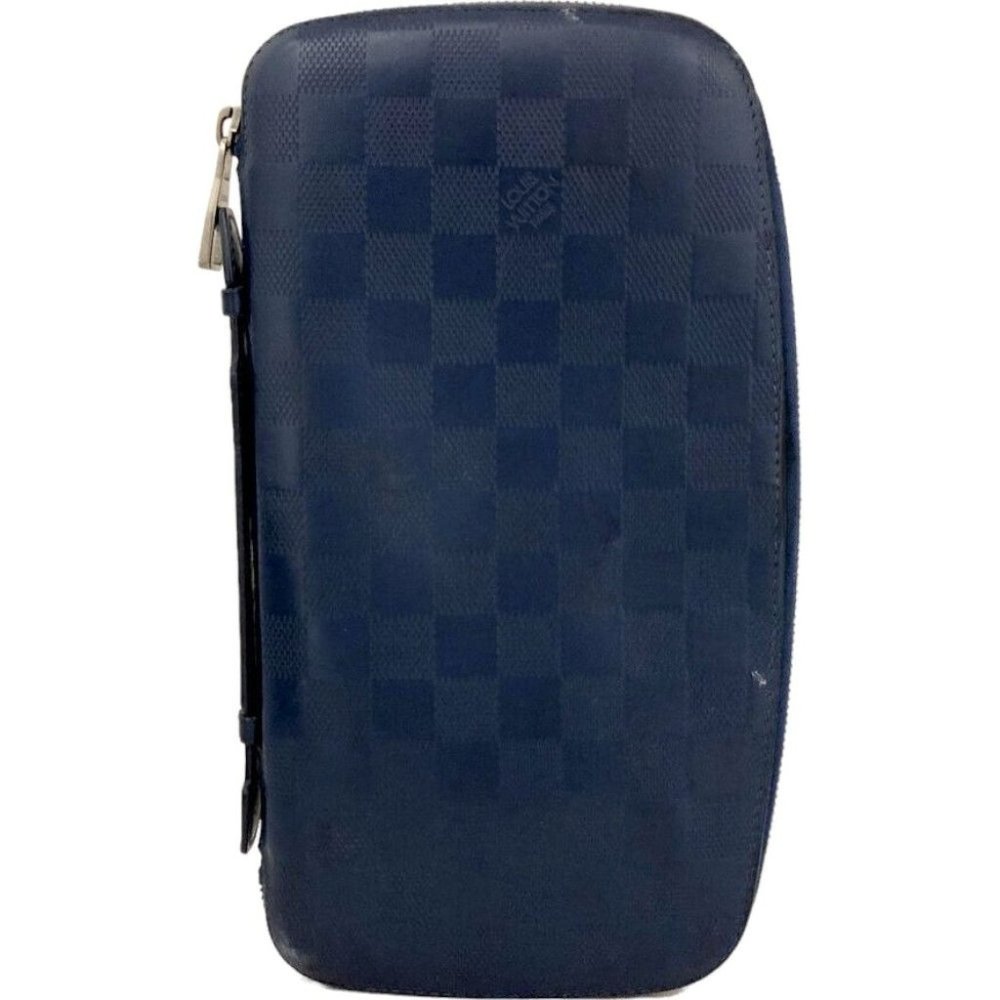 527224W Louis Vuitton Wallet Infini Organizer Atoll Blue Damier